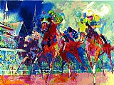 Leroy Neiman Churchill Downs painting
